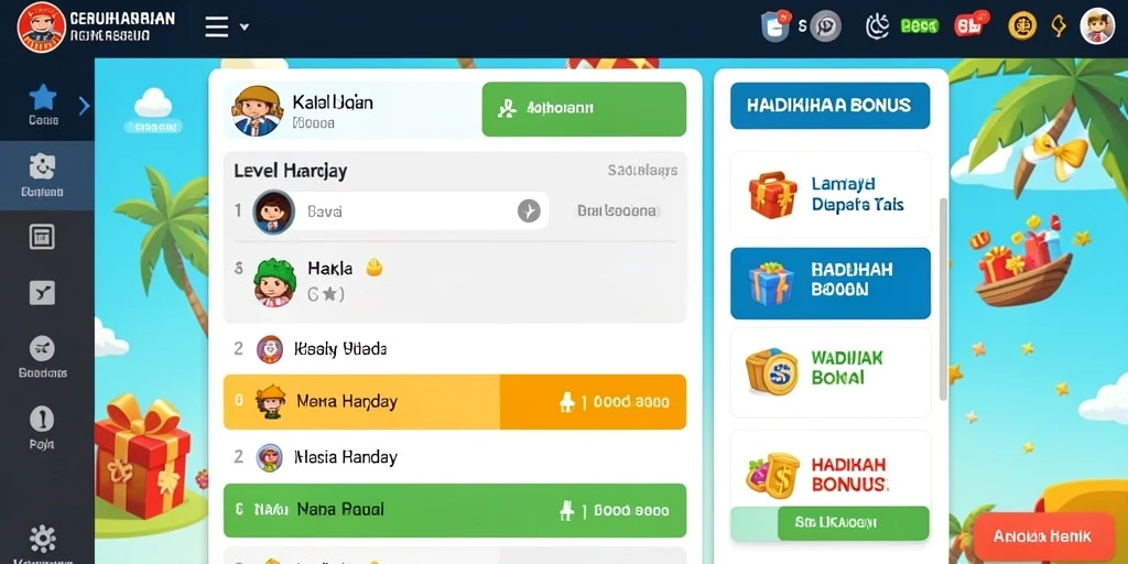 Tampilan menu utama yang menarik dan intuitif.