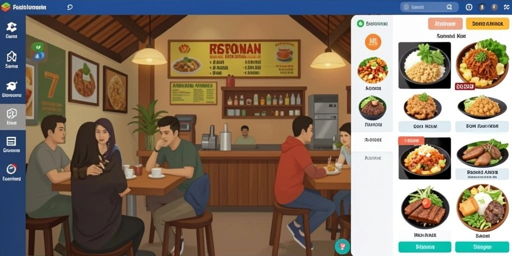 Tampilan antarmuka yang user-friendly.